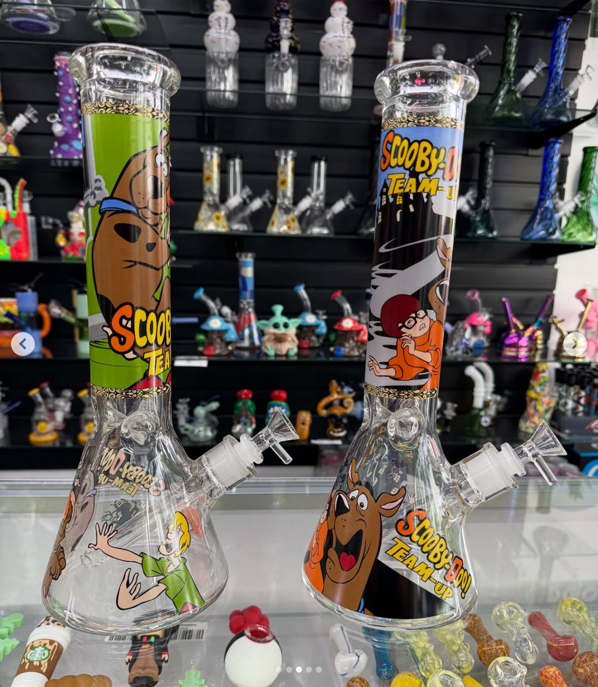 Scooby-Doo themed beaker bongs at Cloud Factory Smoke and Vape